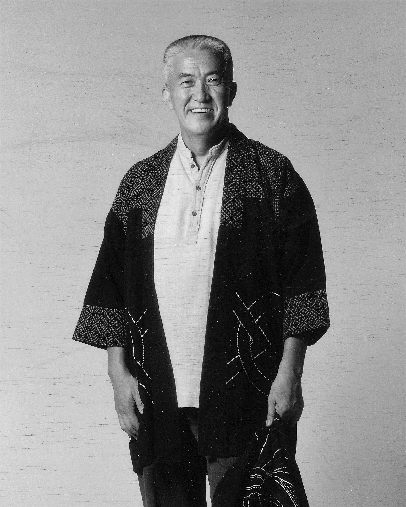 篠山紀信さんが撮影した永六輔の立ち姿